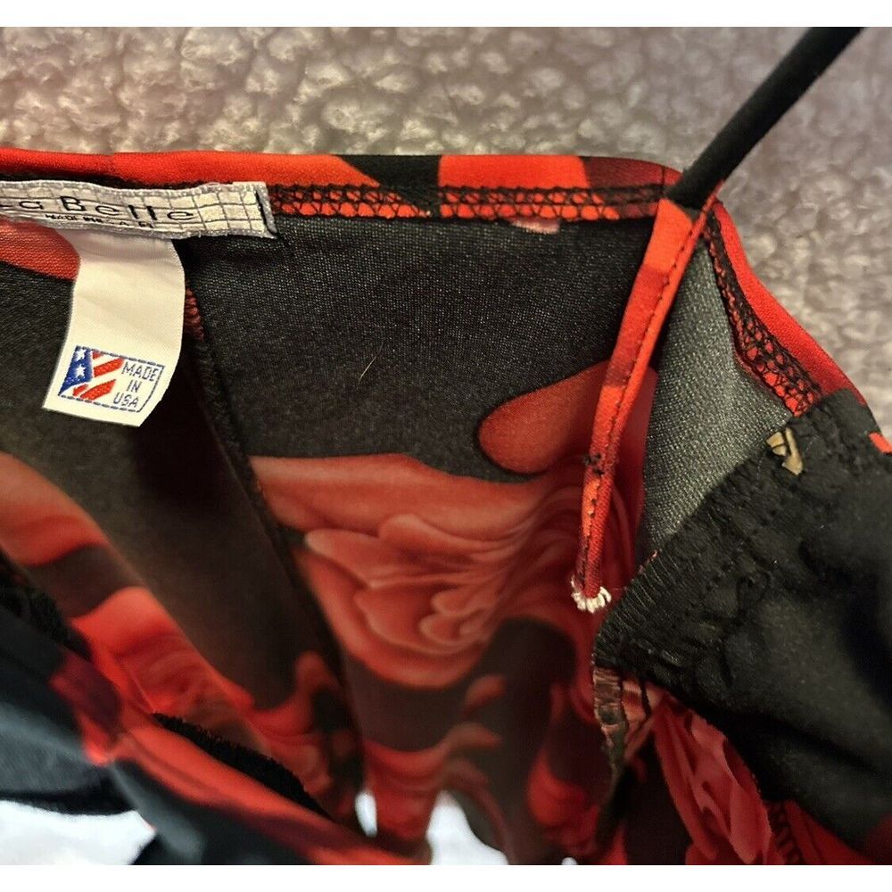 La Belle Rose slip Dress Dead-stock Y2K Fixed Straps - Picture 5 of 7